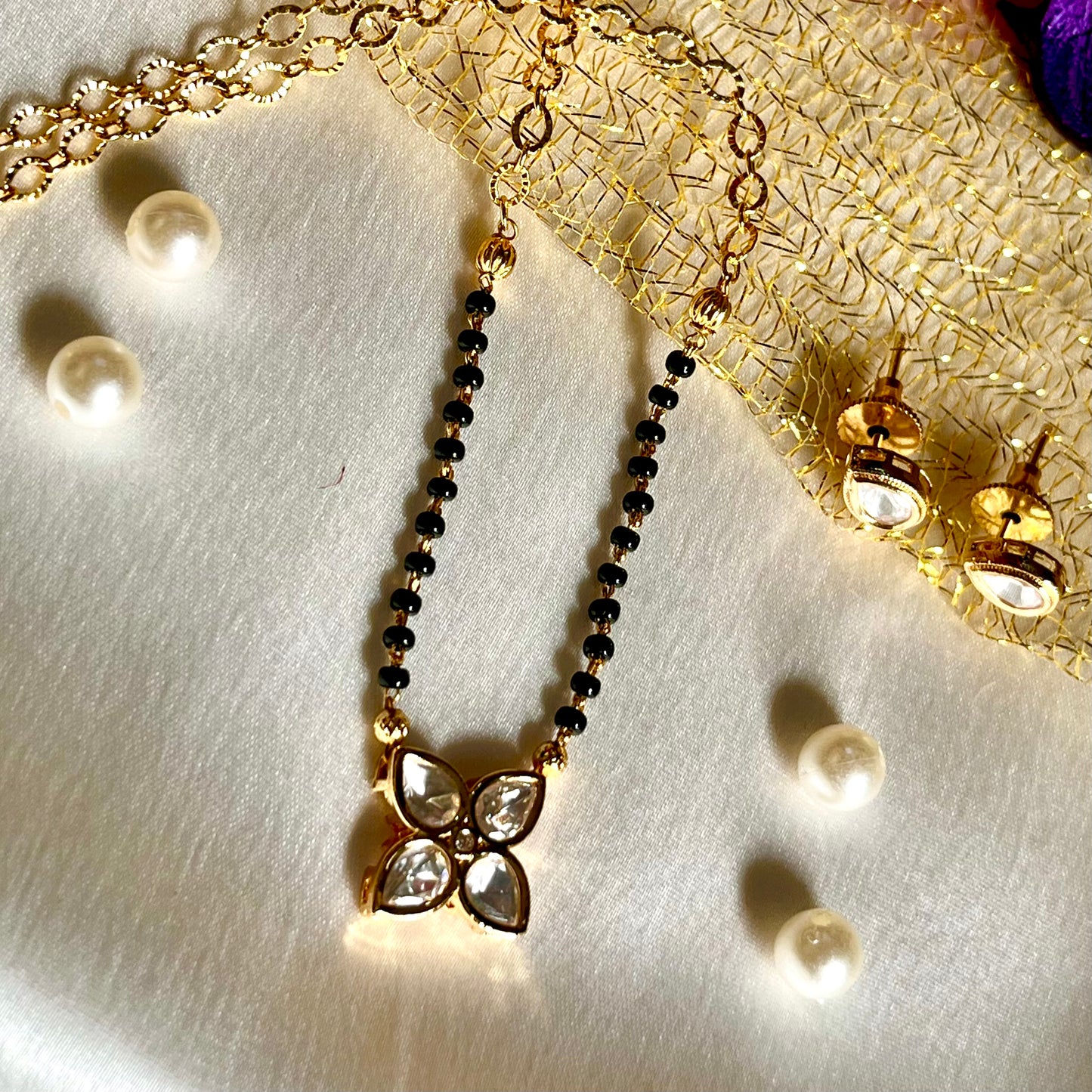 GOLDEN LILY MANGALSUTRA SET