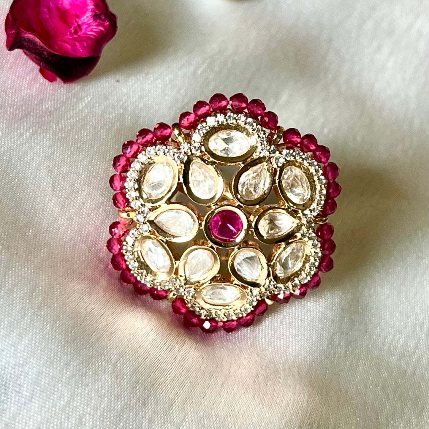 RANI POLKI KUNDAN RING