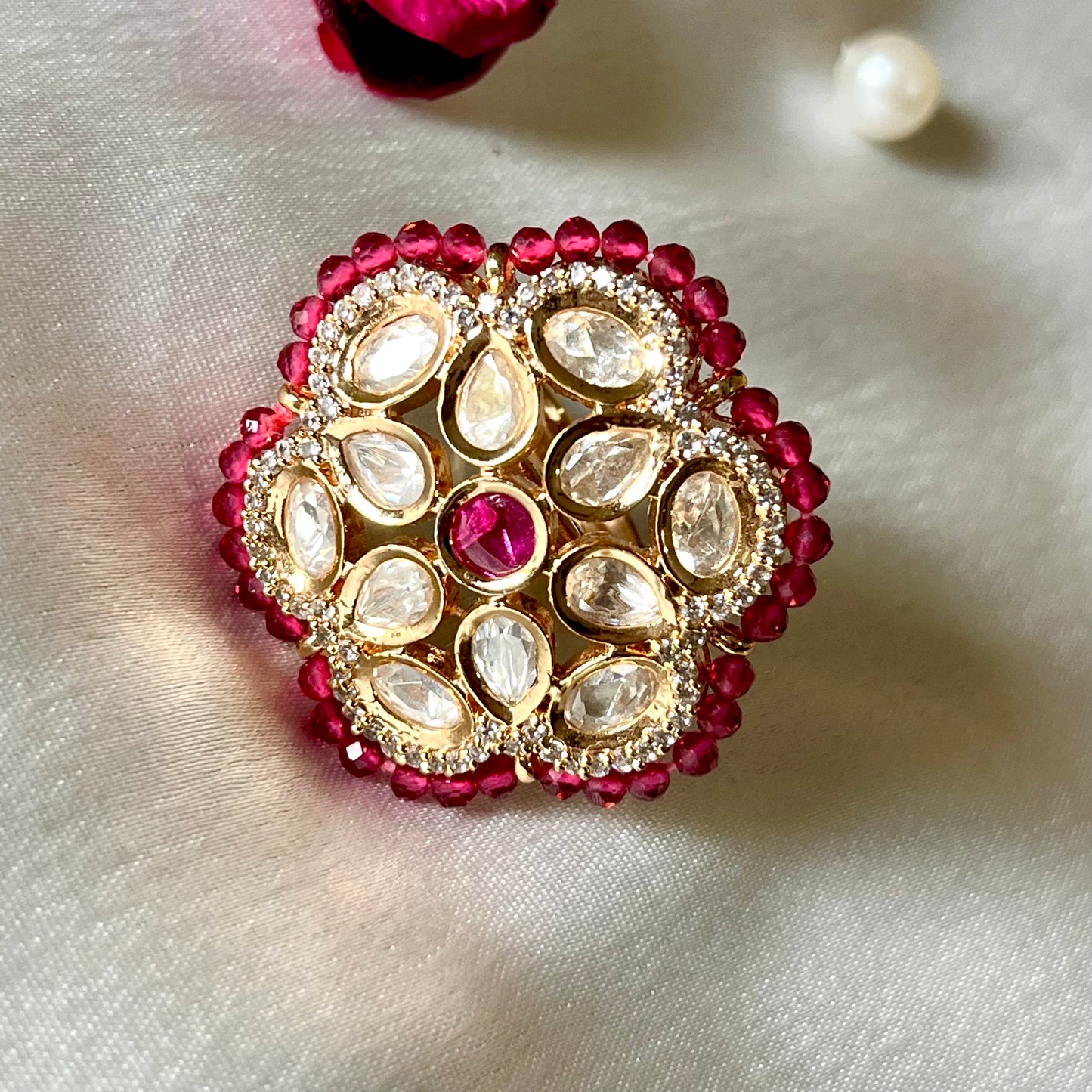 RANI POLKI KUNDAN RING