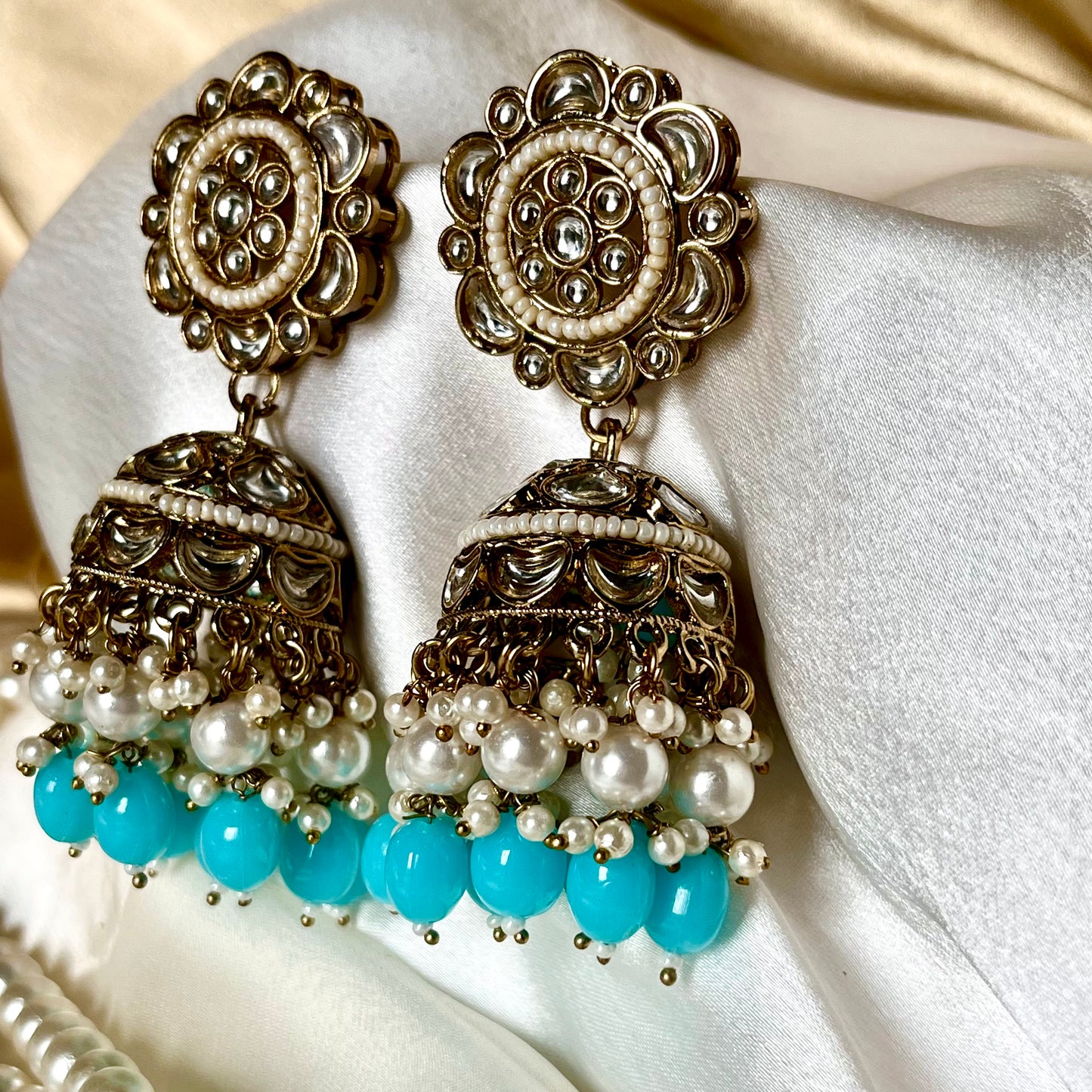 SKYBLUE SHANKHINI JHUMKIS