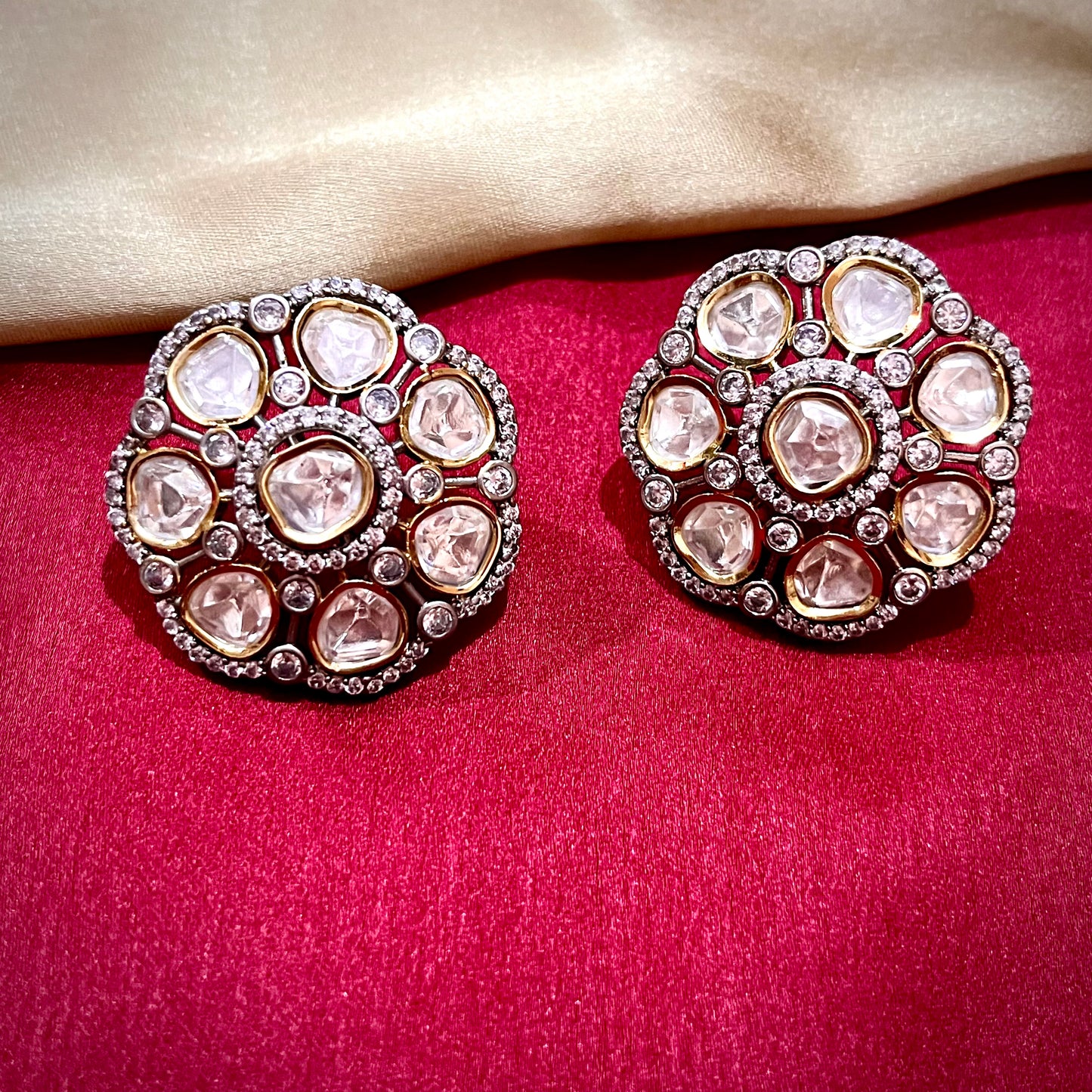 DUAL TONE BELLA STUDS