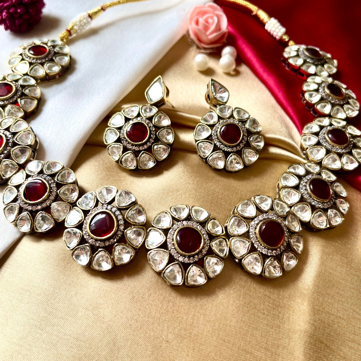 RUBY GAURI CHOKER SET