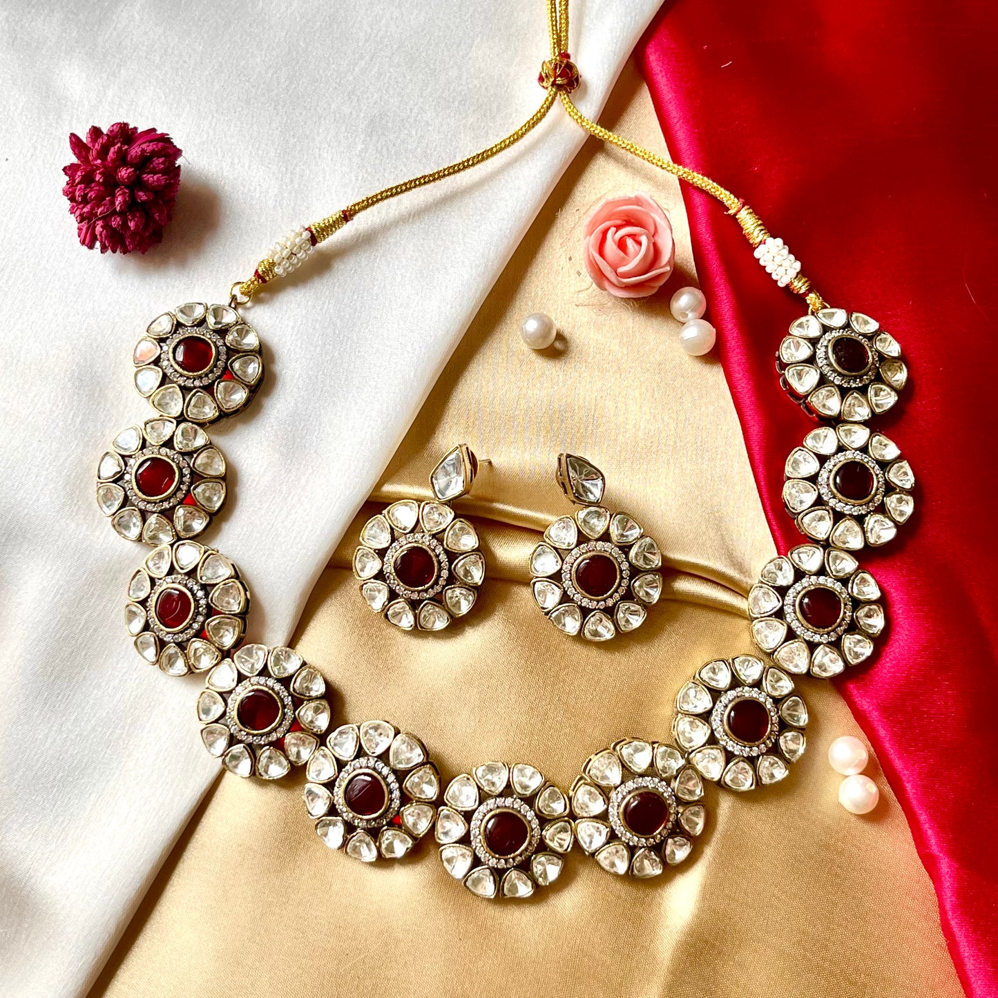 RUBY GAURI CHOKER SET