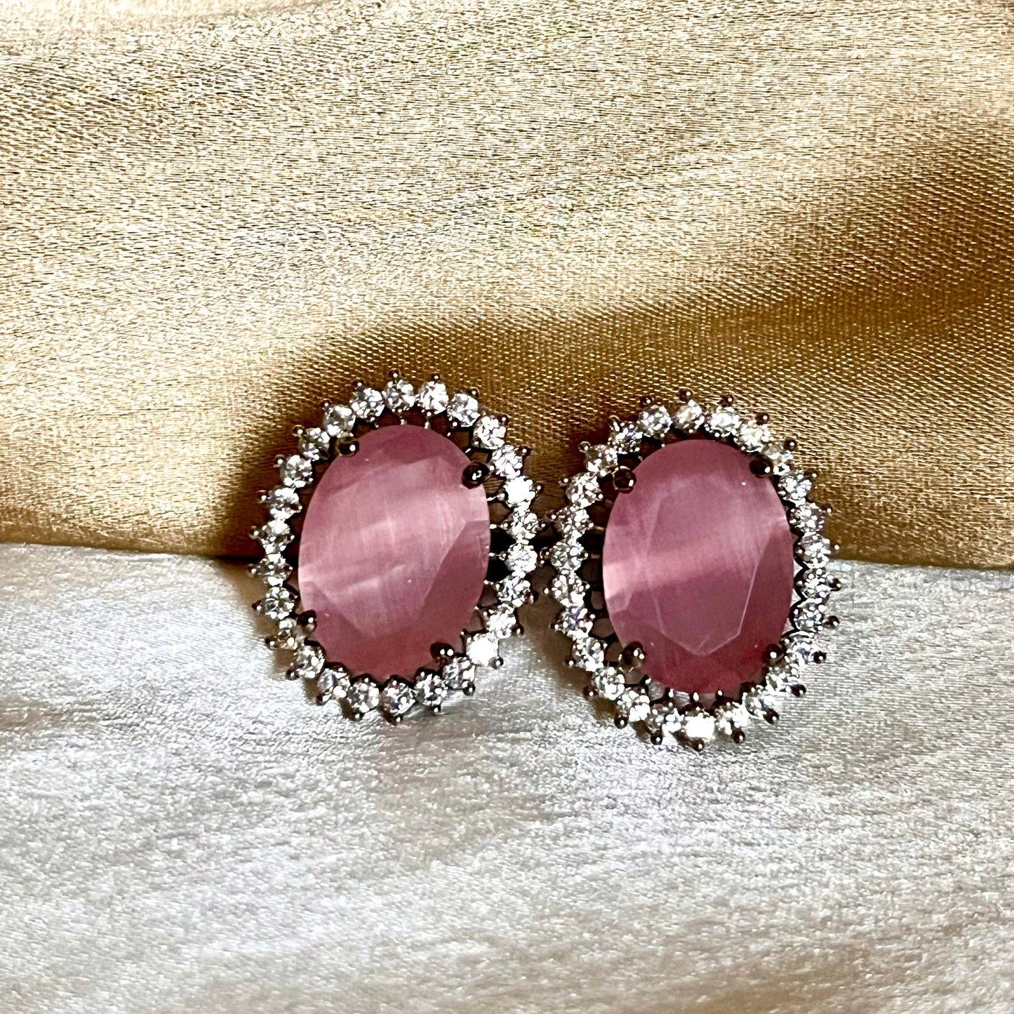 PINK AMELIA STUDS