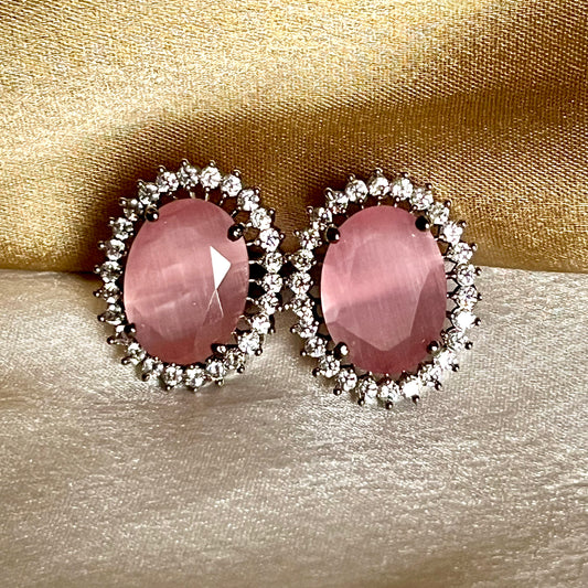 PINK AMELIA STUDS