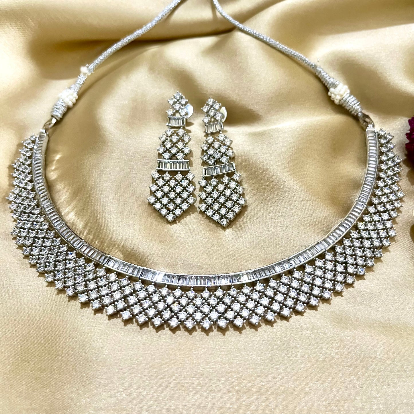 SILVER DIANA NECKLACE SET