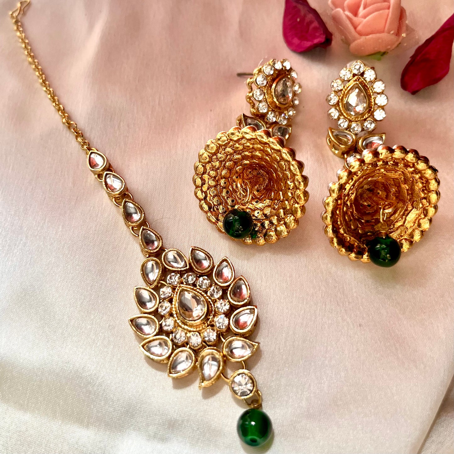 EMERALD DIA NECKLACE SET