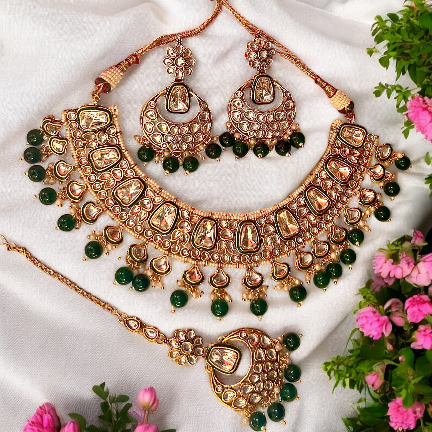 EMERALD KAASHVI NECKLACE SET