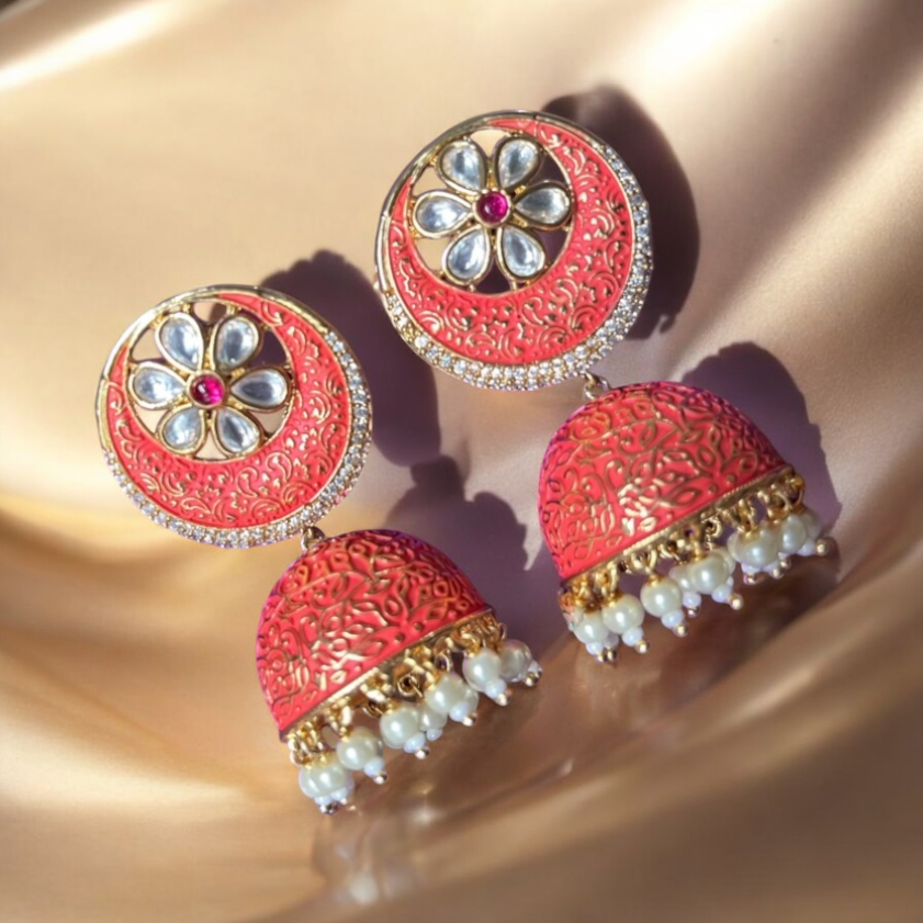 TANGERINE SUHANA CHANDBALI JHUMKIS