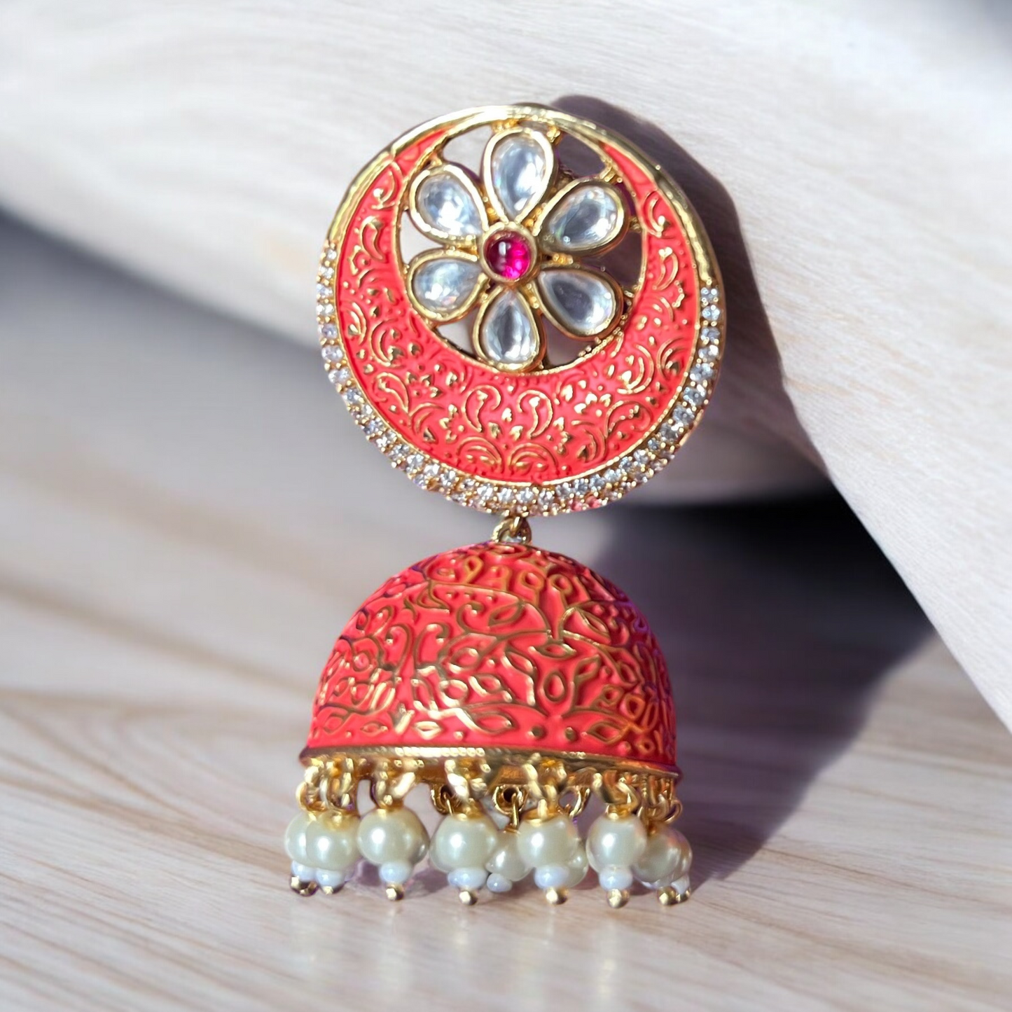 TANGERINE SUHANA CHANDBALI JHUMKIS