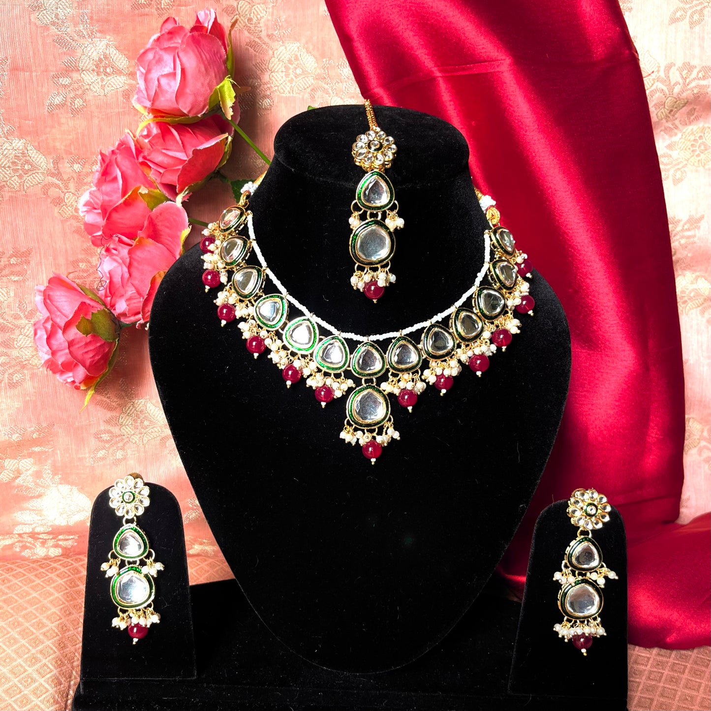 RUBY ROOP NECKLACE SET