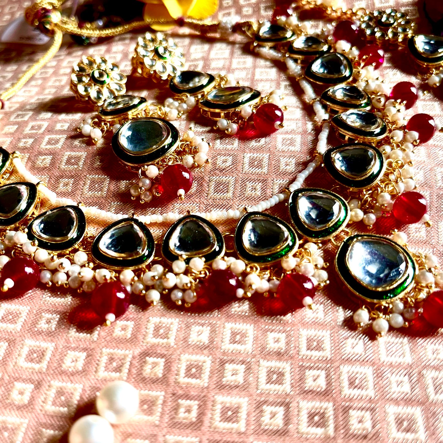 RUBY ROOP NECKLACE SET