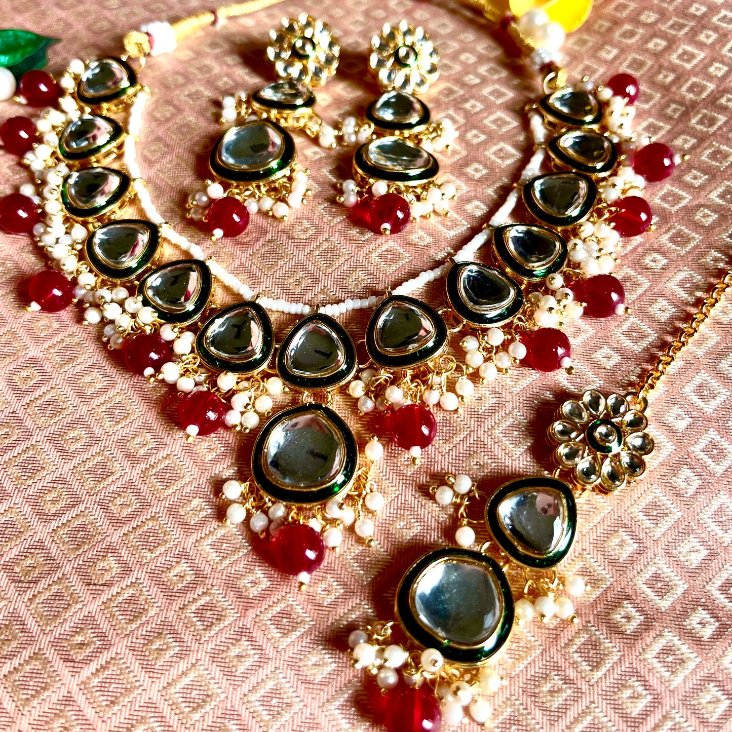 RUBY ROOP NECKLACE SET