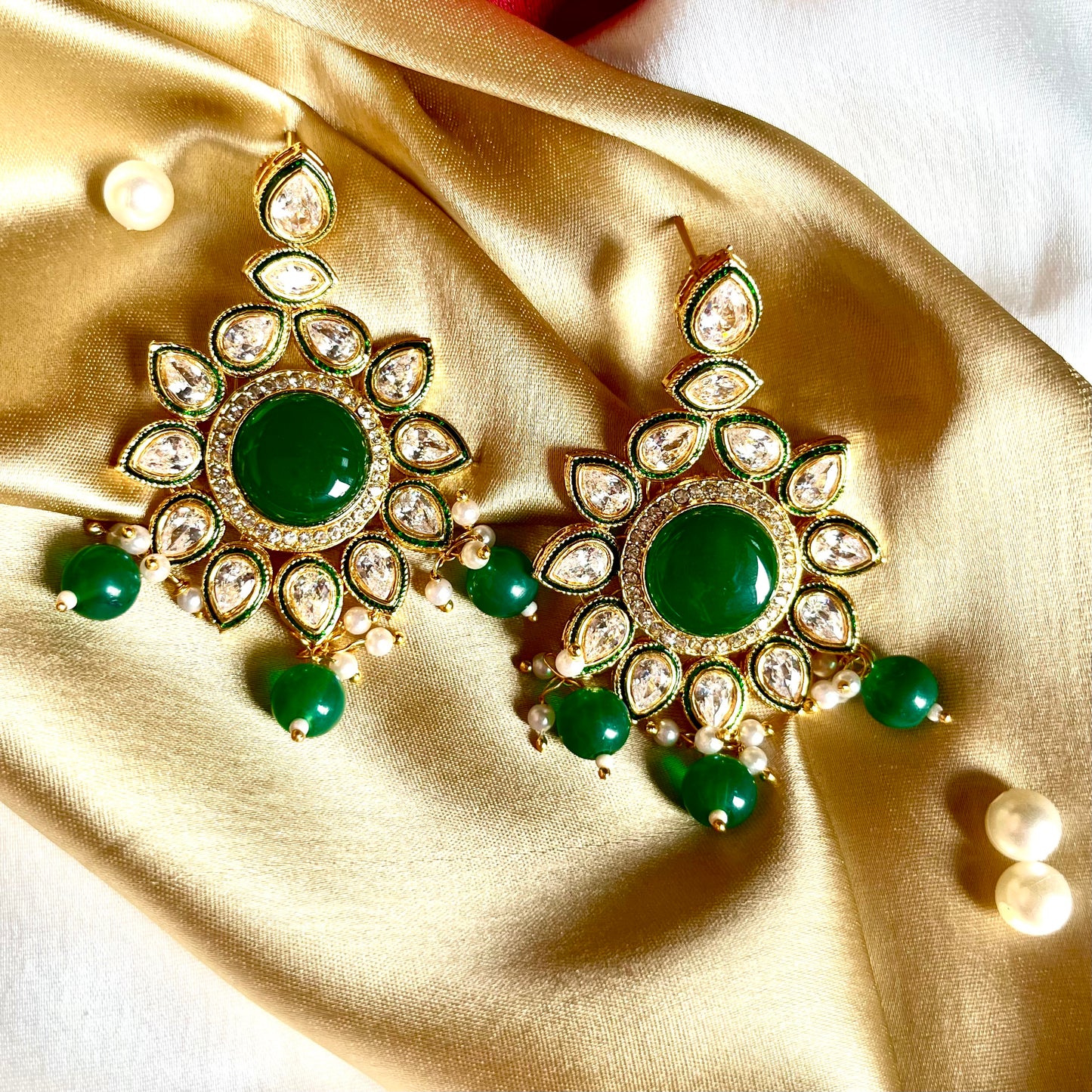 EMERALD SHYLA ZIRCONIA EARRINGS