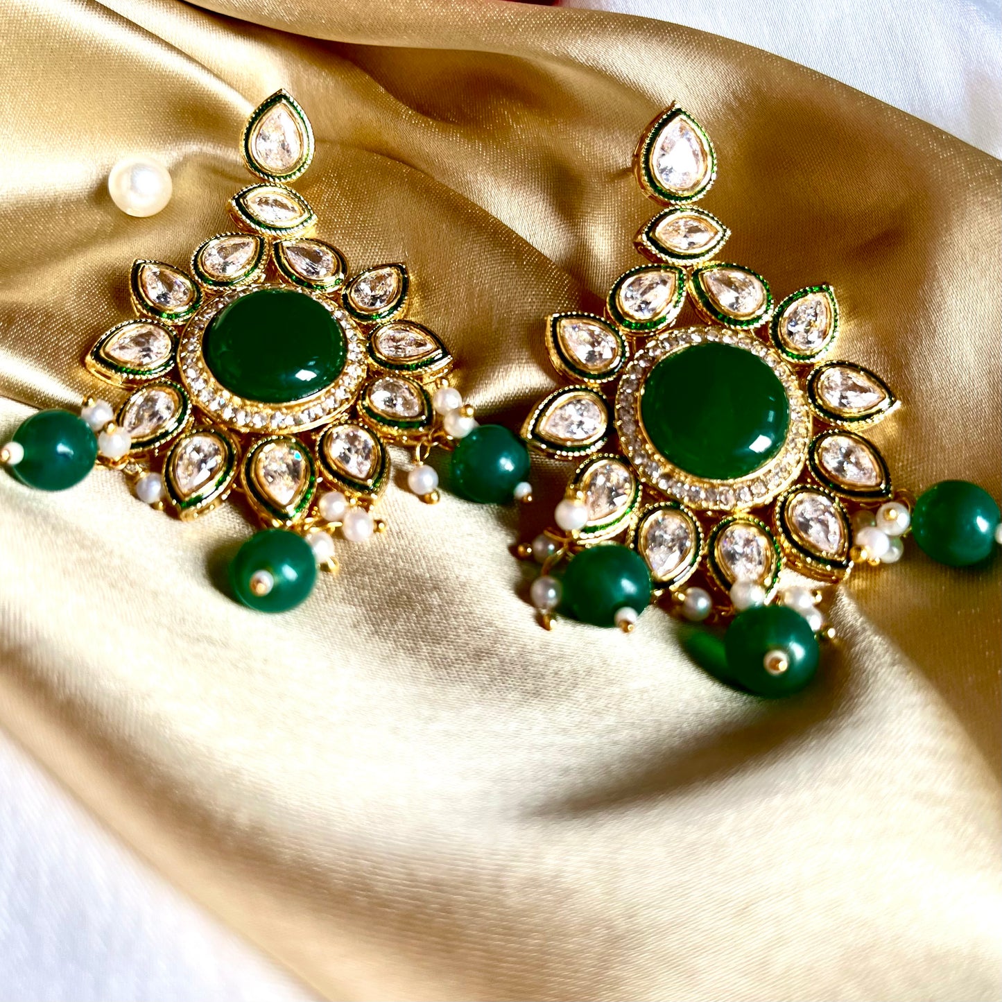 EMERALD SHYLA ZIRCONIA EARRINGS