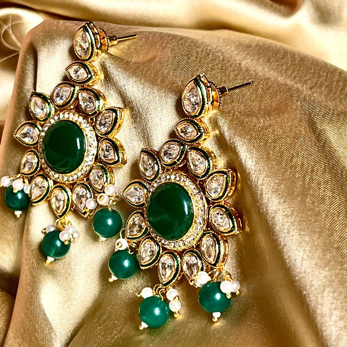 EMERALD SHYLA ZIRCONIA EARRINGS