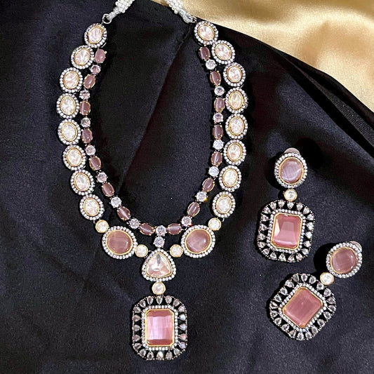 PINK ZENA NECKLACE SET