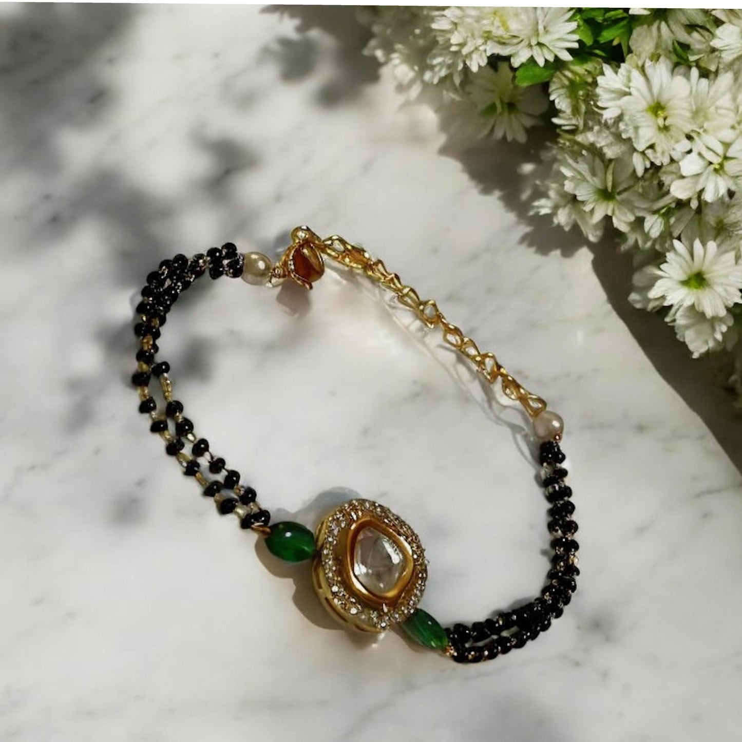 EMERALD NISHA MANGALSUTRA BRACELET