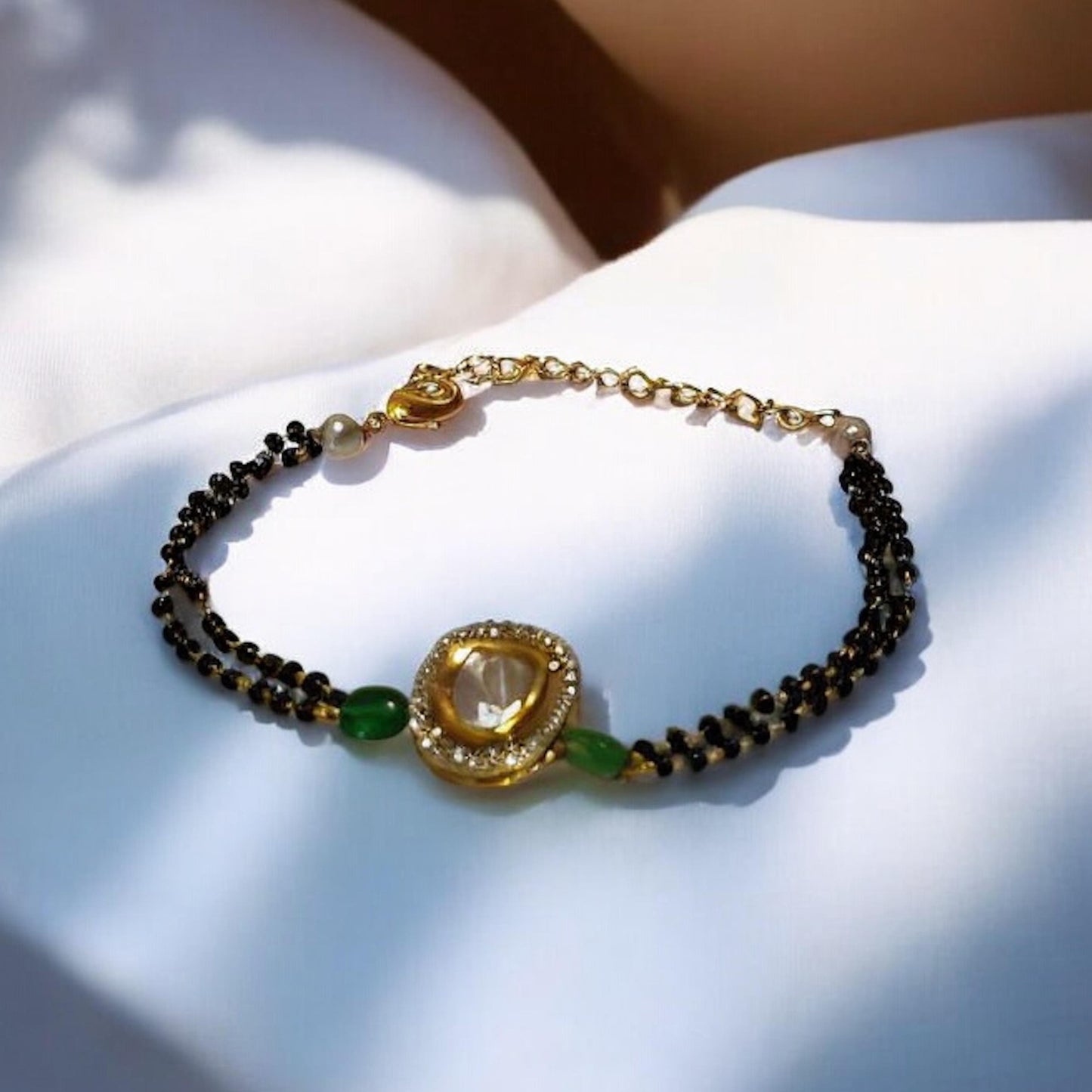 EMERALD NISHA MANGALSUTRA BRACELET