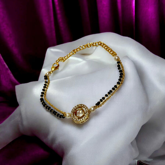 GOLDEN GRACY MANGALSUTRA BRACELET