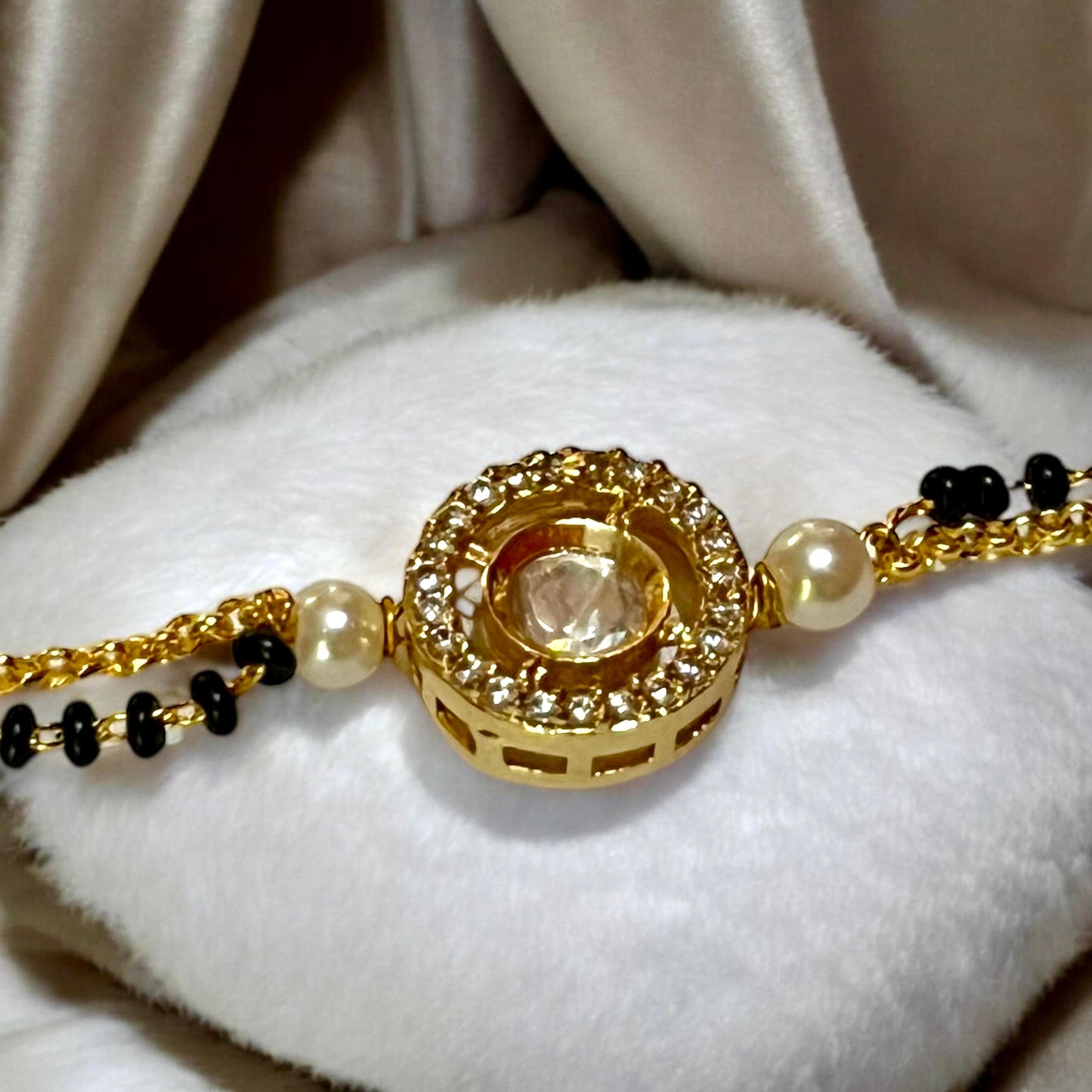 GOLDEN GRACY MANGALSUTRA BRACELET