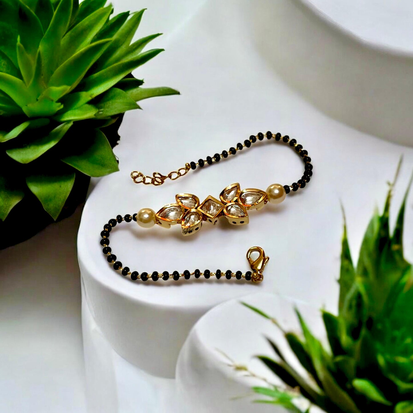 GOLDEN KRITI MANGALSUTRA BRACELET