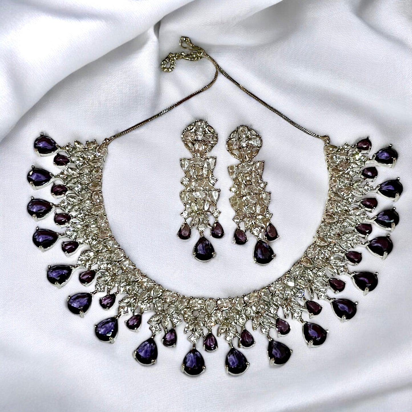 PURPLE SHAKIRA NECKLACE SET