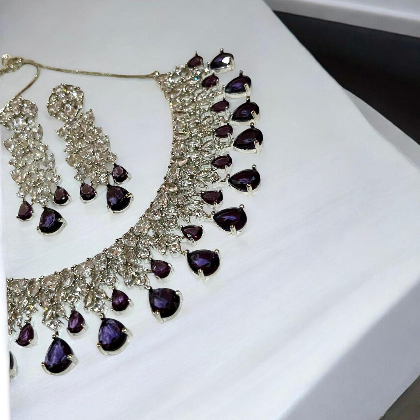 PURPLE SHAKIRA NECKLACE SET