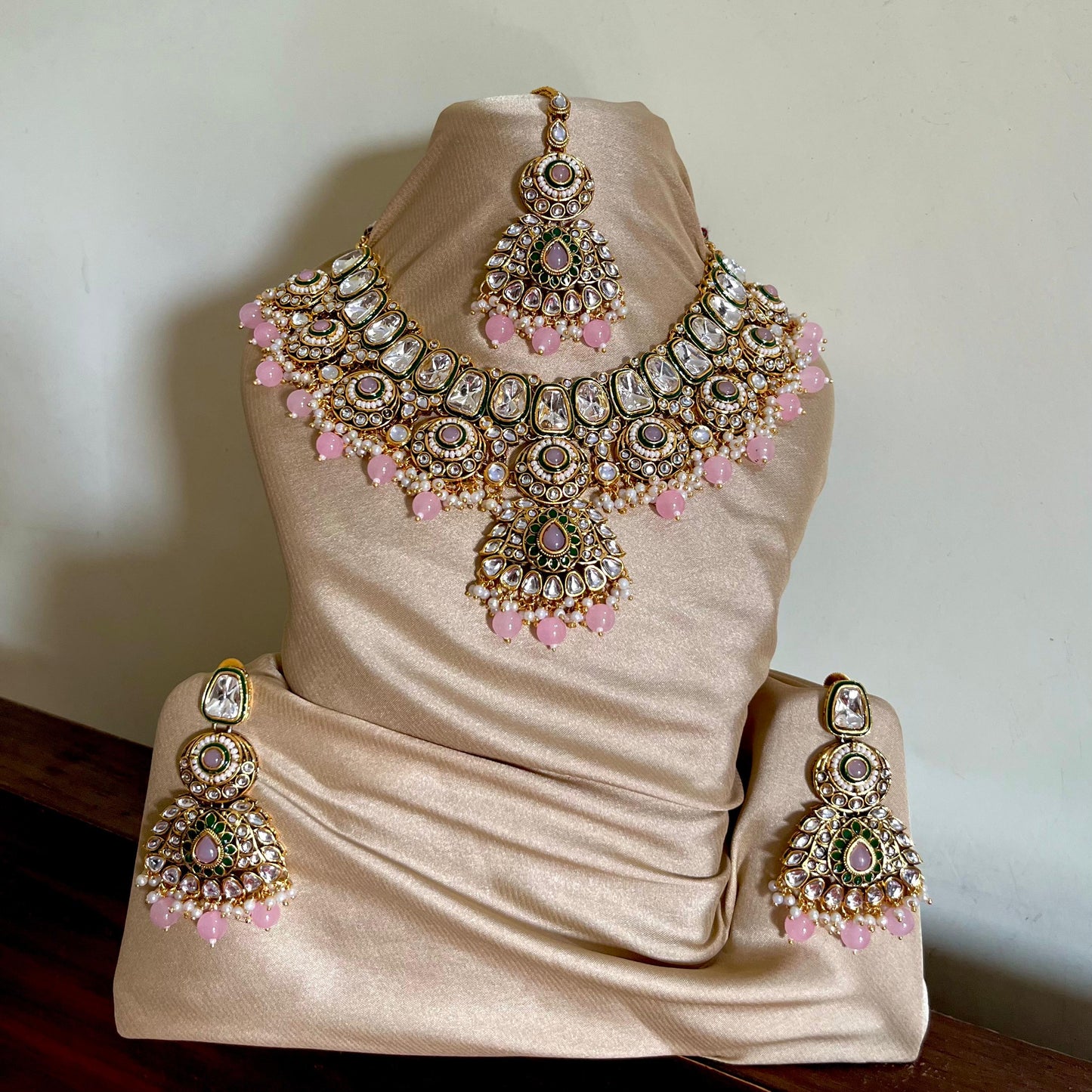 PINK MAHARANI NECKLACE SET