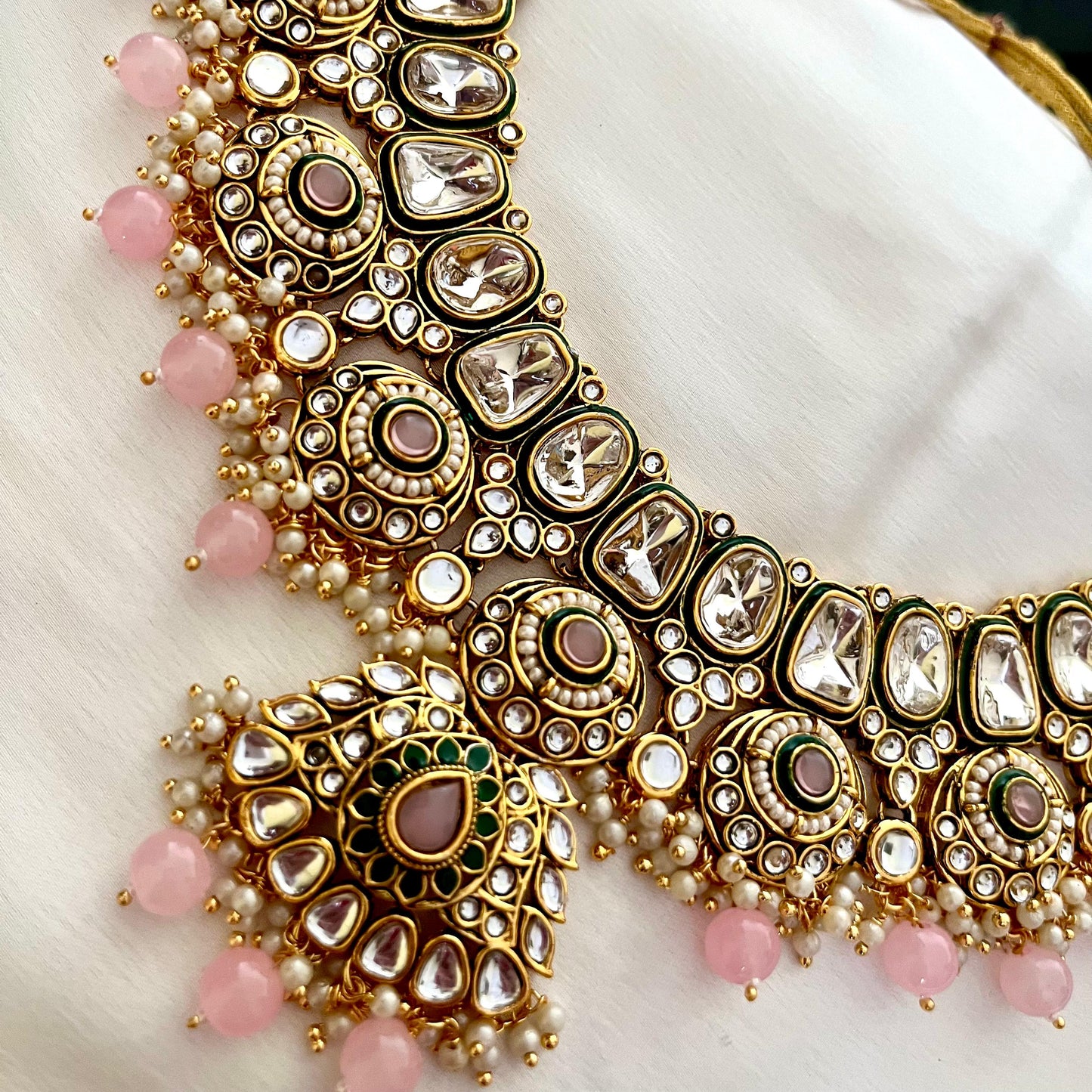 PINK MAHARANI NECKLACE SET