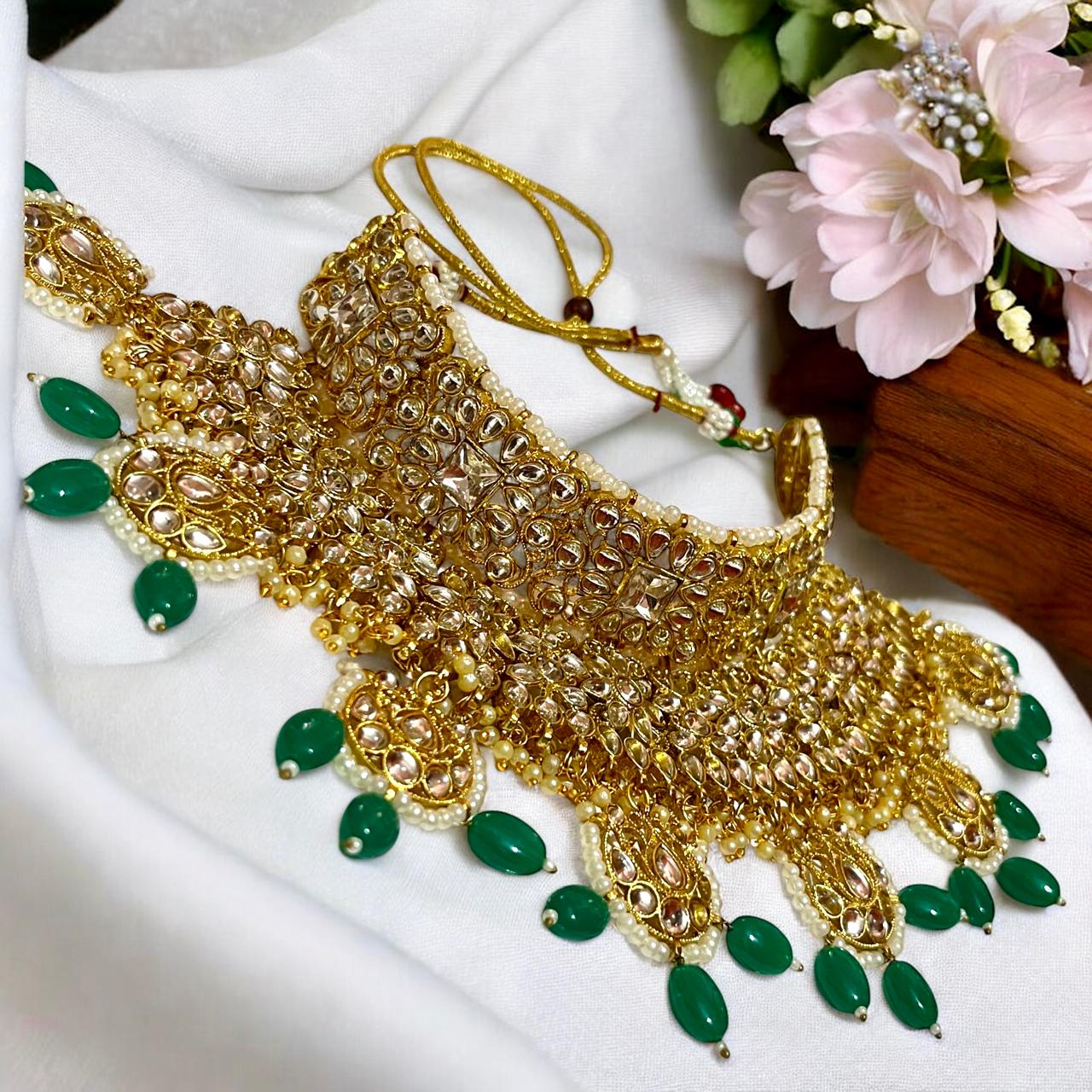 EMERALD SHAINA NECKLACE SET