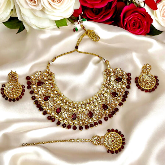 RUBY KISHNA NECKLACE SET