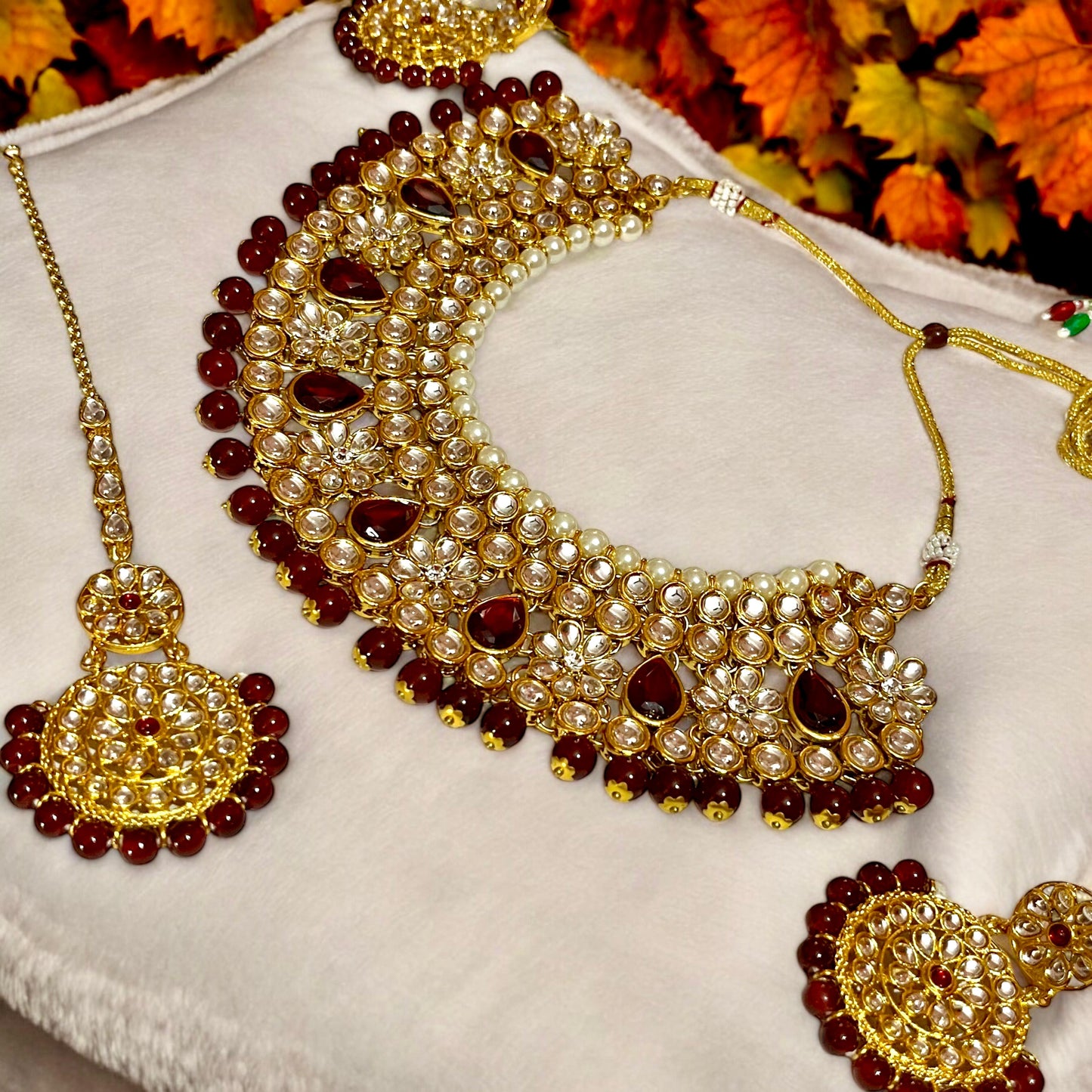 RUBY KISHNA NECKLACE SET