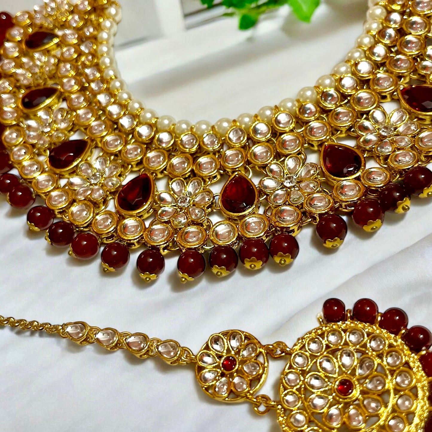 RUBY KISHNA NECKLACE SET