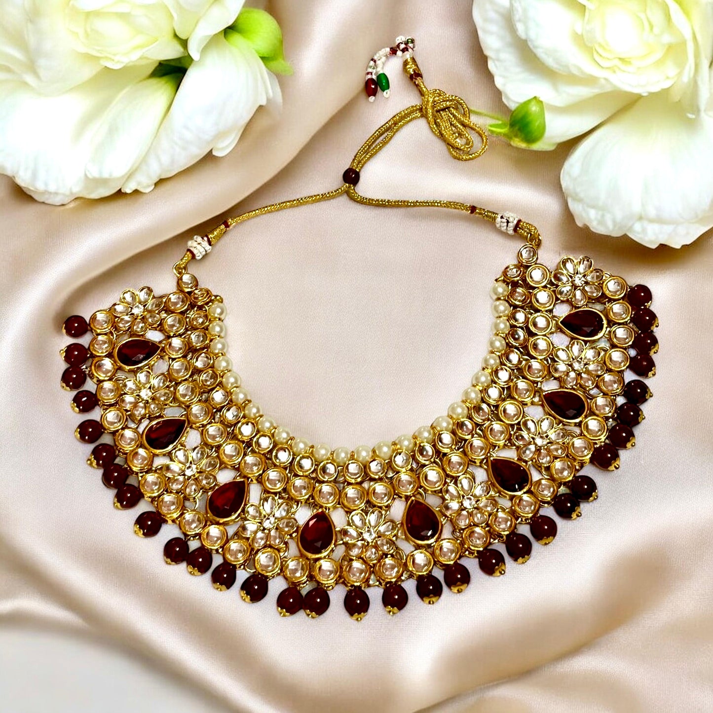 RUBY KISHNA NECKLACE SET