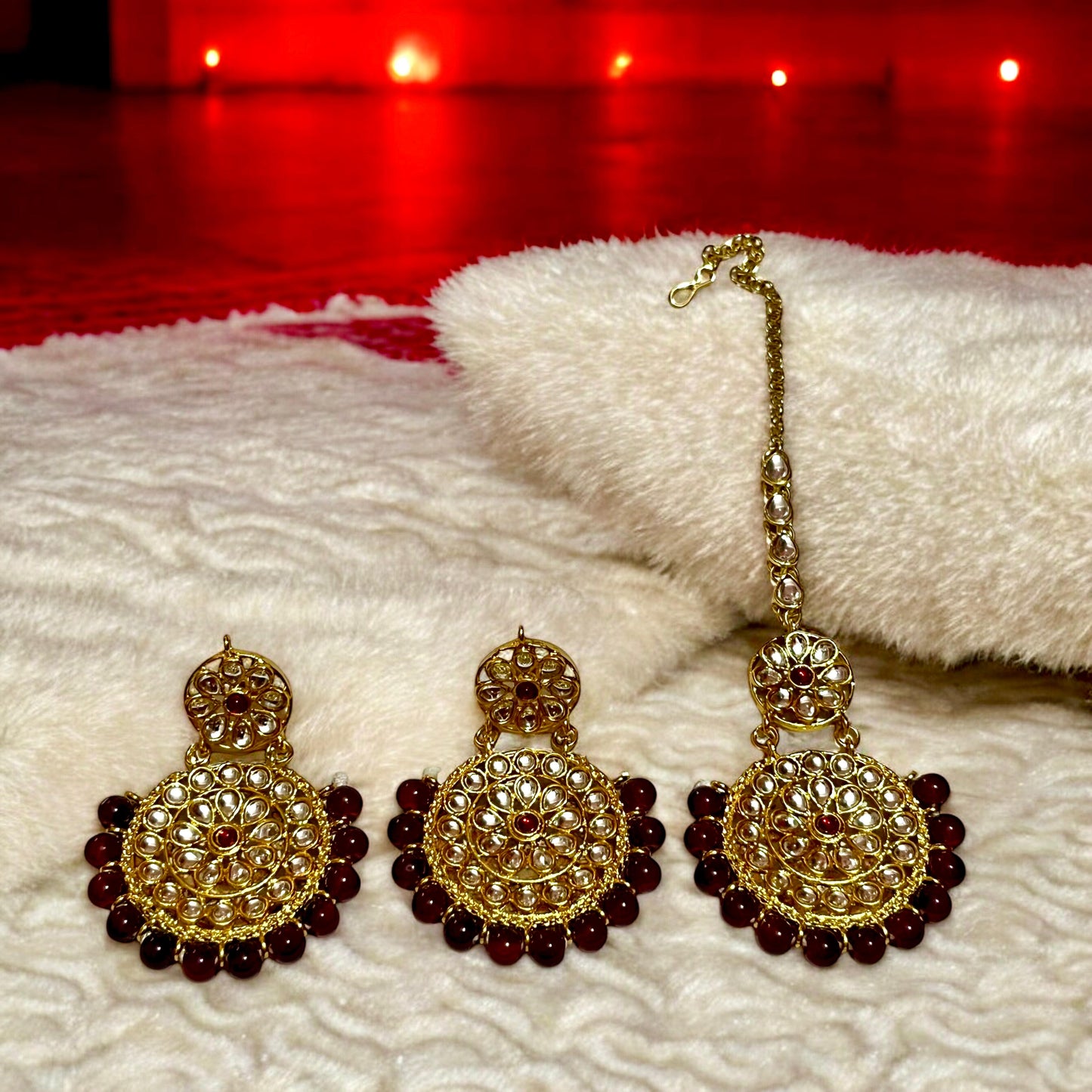 RUBY KISHNA NECKLACE SET