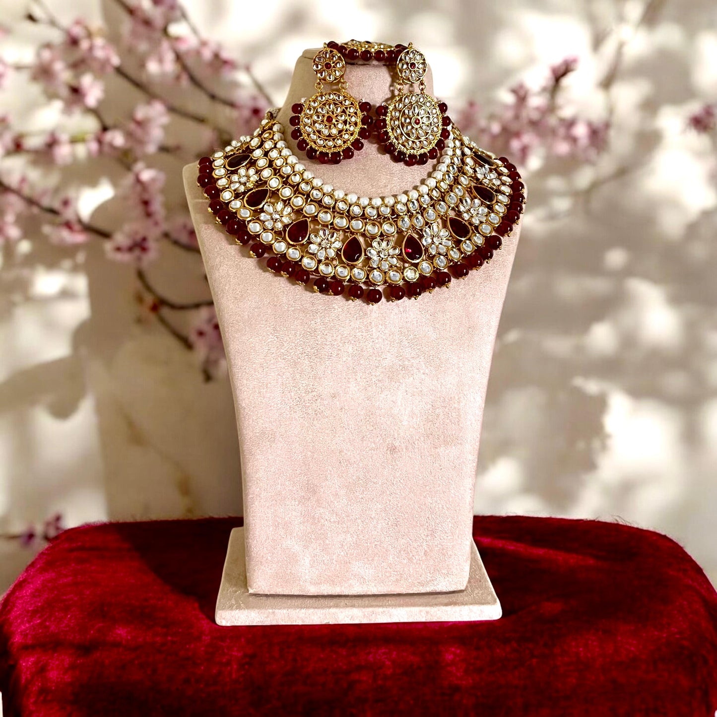 RUBY KISHNA NECKLACE SET