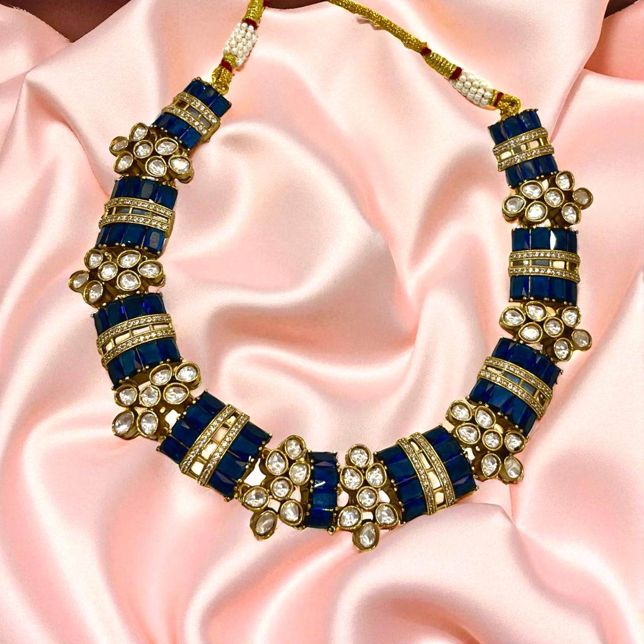 BLUE SITAARA NECKLACE SET