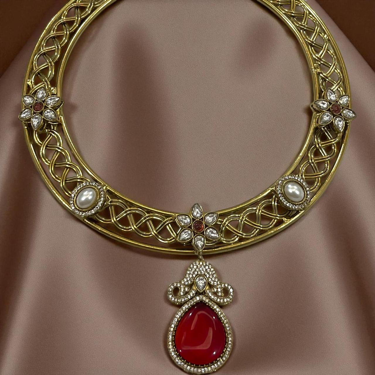 RUBY SUNSHINE HASLI NECKLACE SET