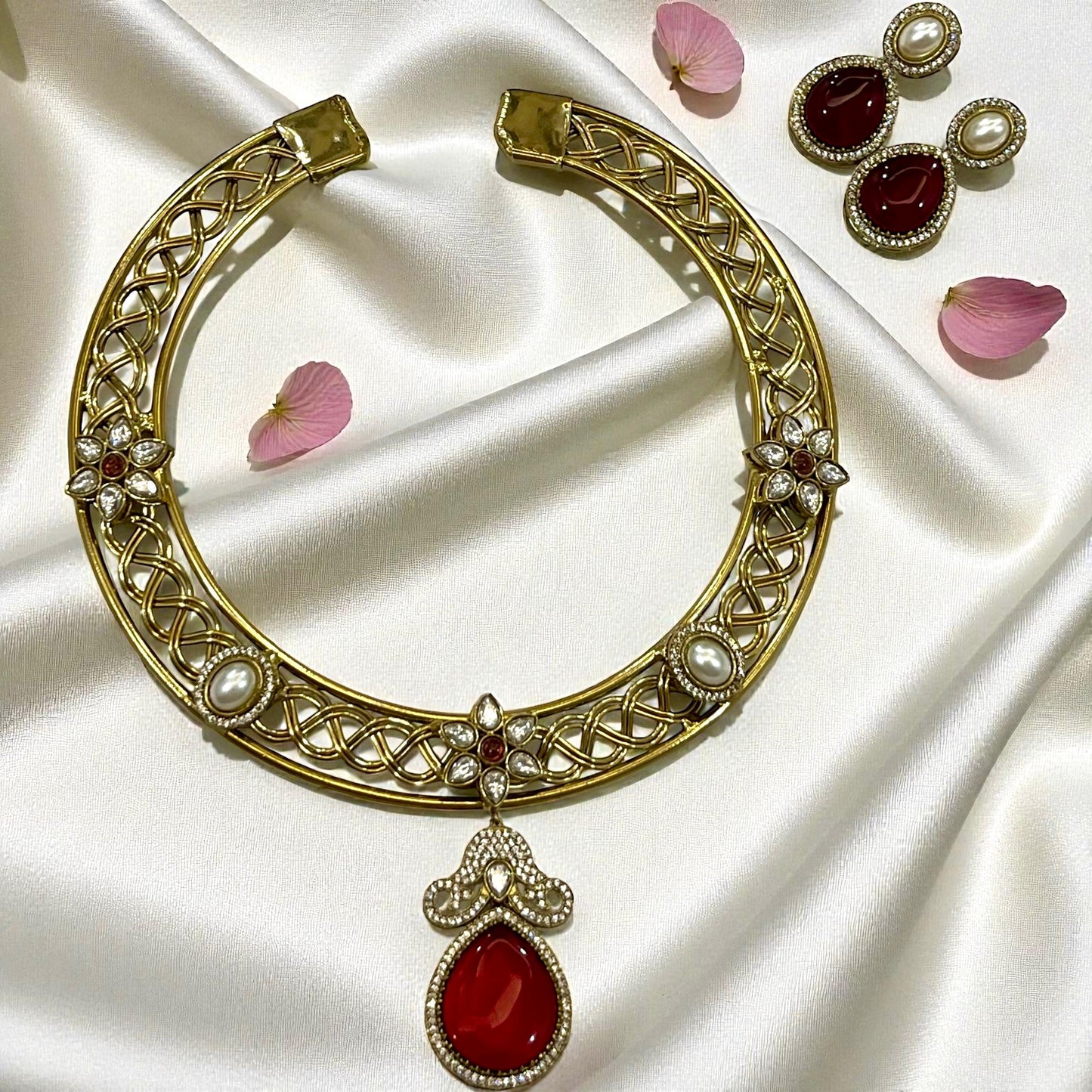 RUBY SUNSHINE HASLI NECKLACE SET