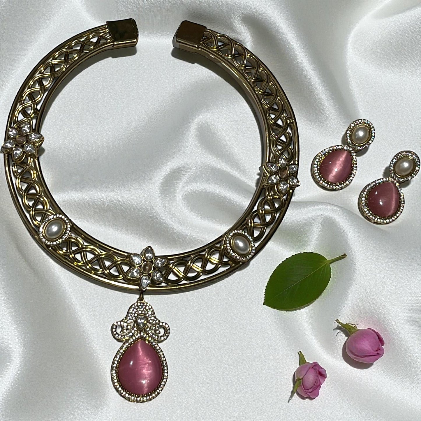 PINK SUNSHINE HASLI NECKLACE SET