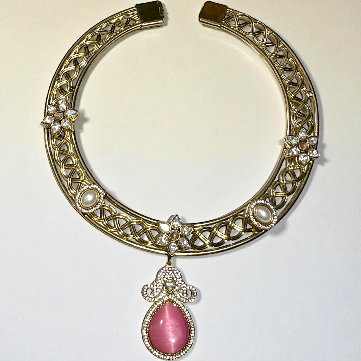 PINK SUNSHINE HASLI NECKLACE SET