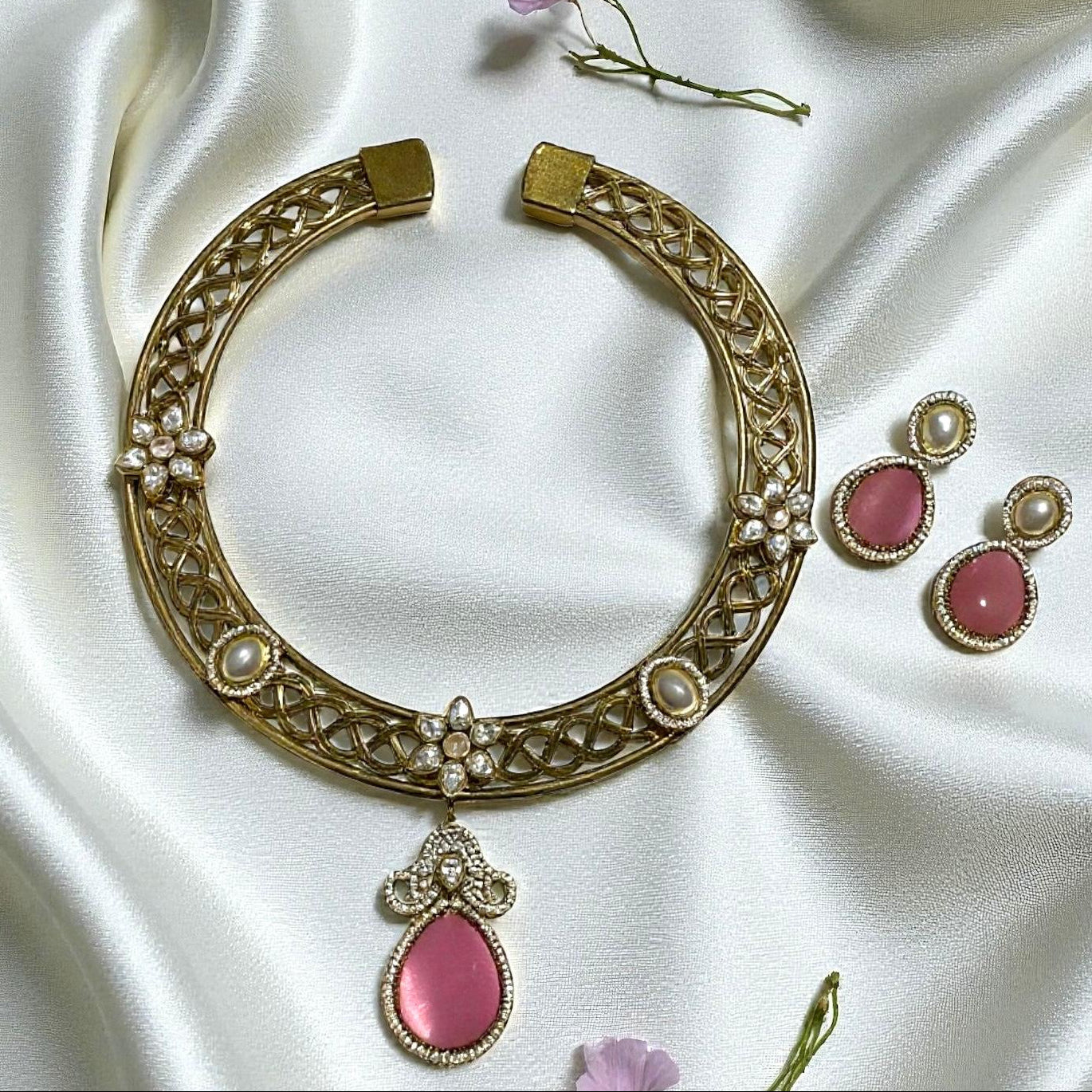 PINK SUNSHINE HASLI NECKLACE SET