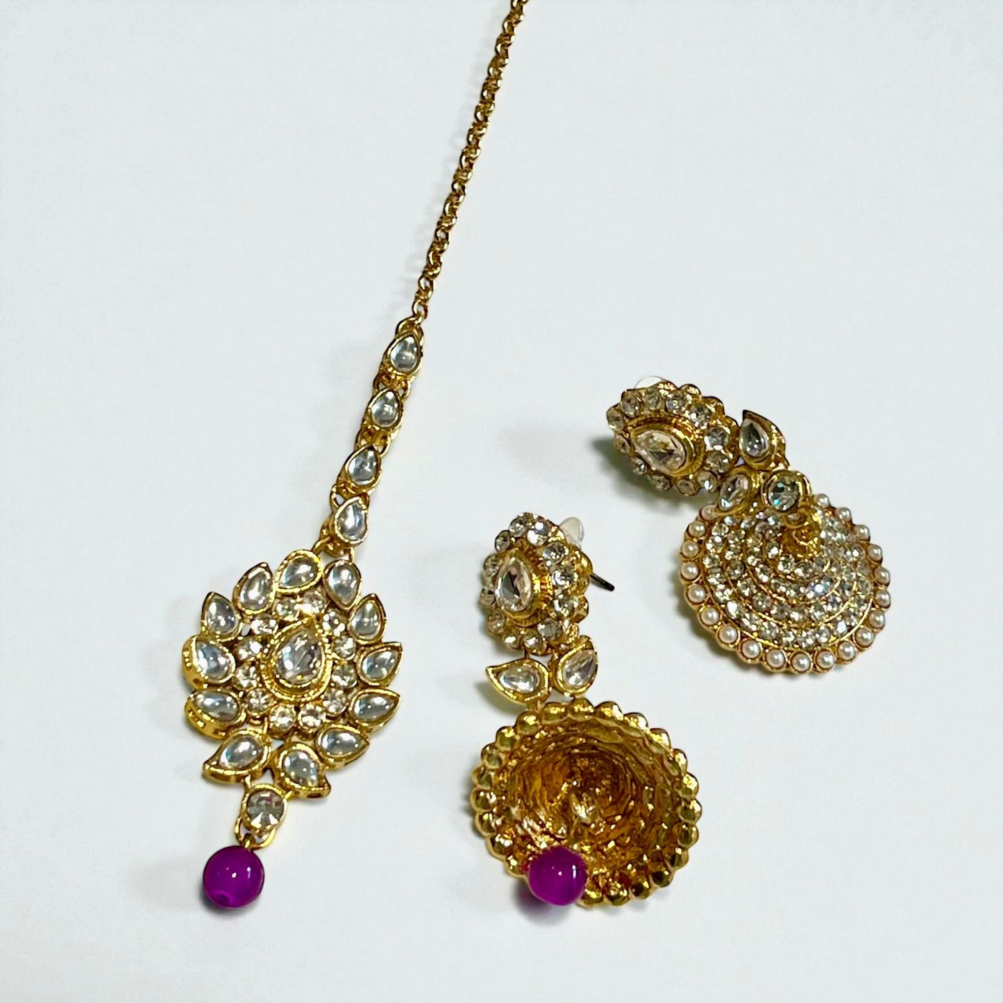 PURPLE DIA NECKLACE SET