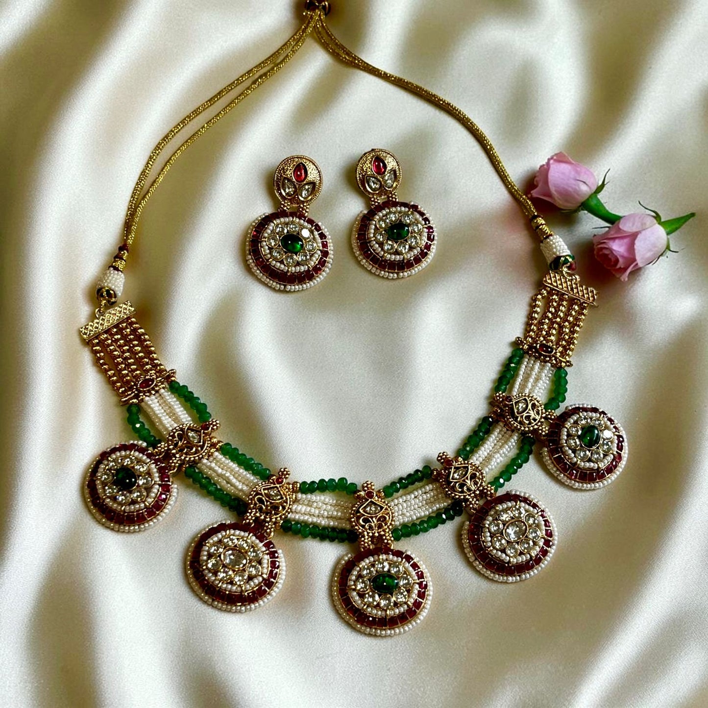 EMERALD NAYANTARA NECKLACE SET