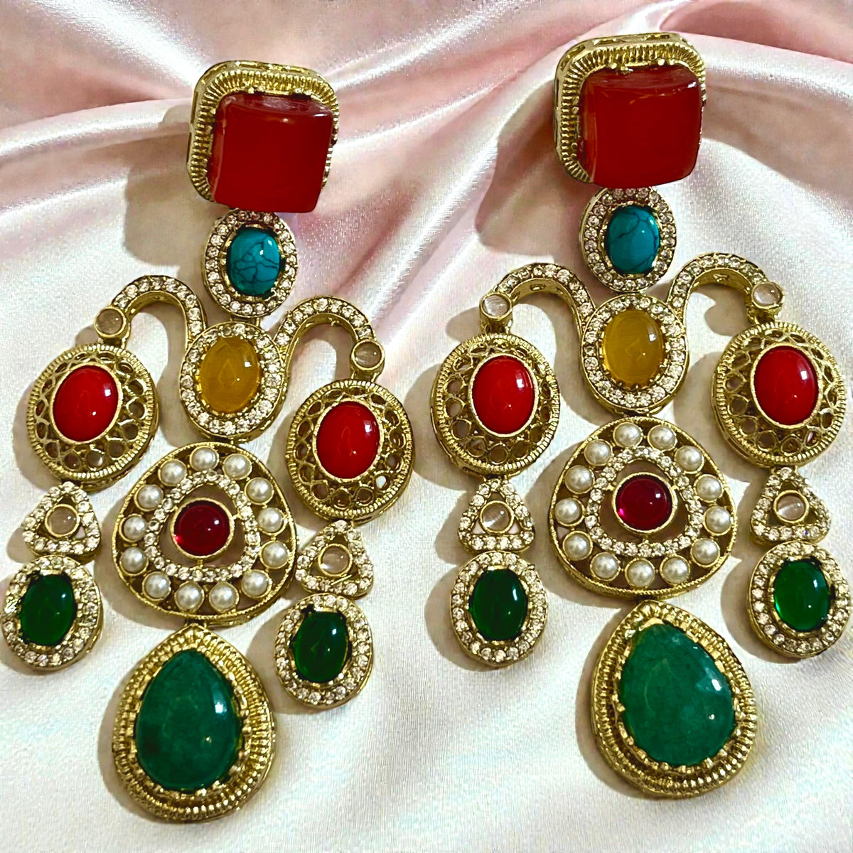 MULTICOLOUR AMARA LUXE EARRINGS - 01