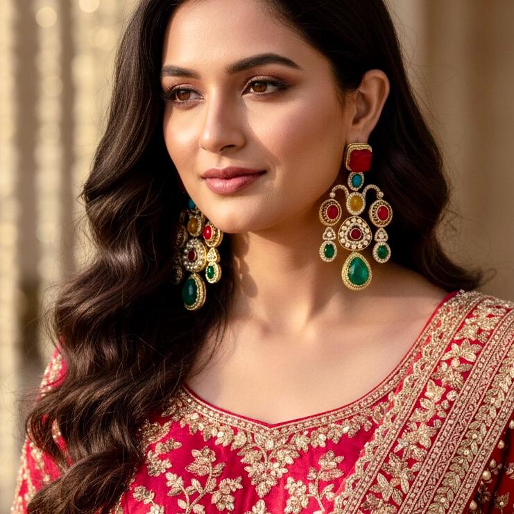 MULTICOLOUR AMARA LUXE EARRINGS - 01