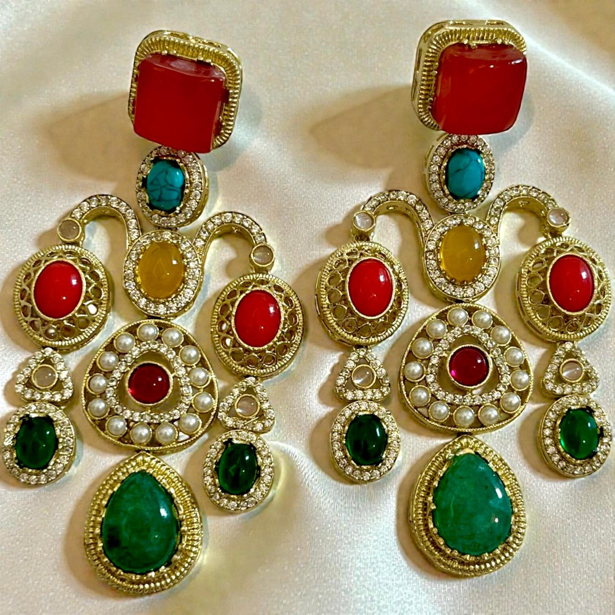 MULTICOLOUR AMARA LUXE EARRINGS - 01