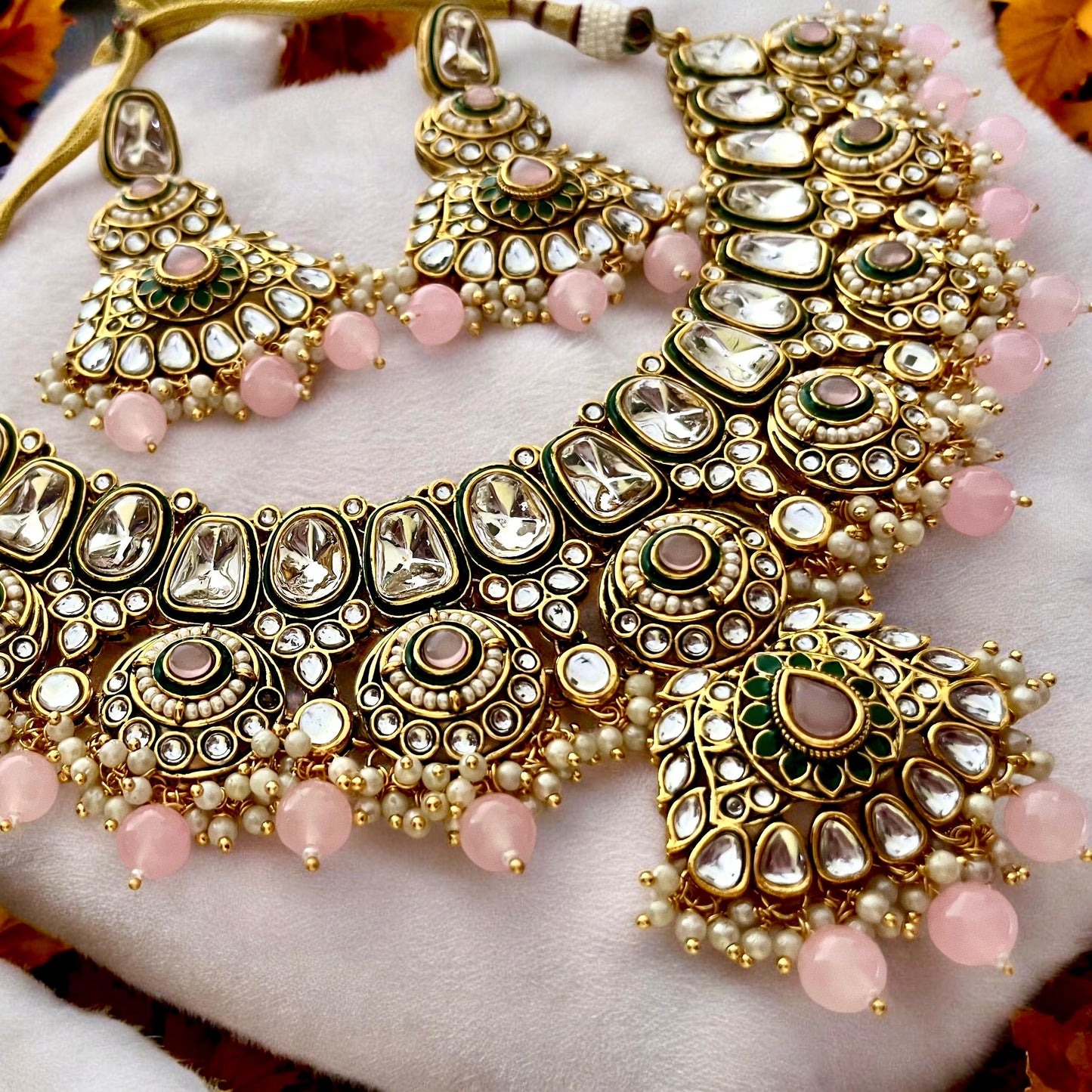 PINK MAHARANI NECKLACE SET